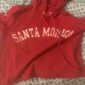 A cropped sweatshirt